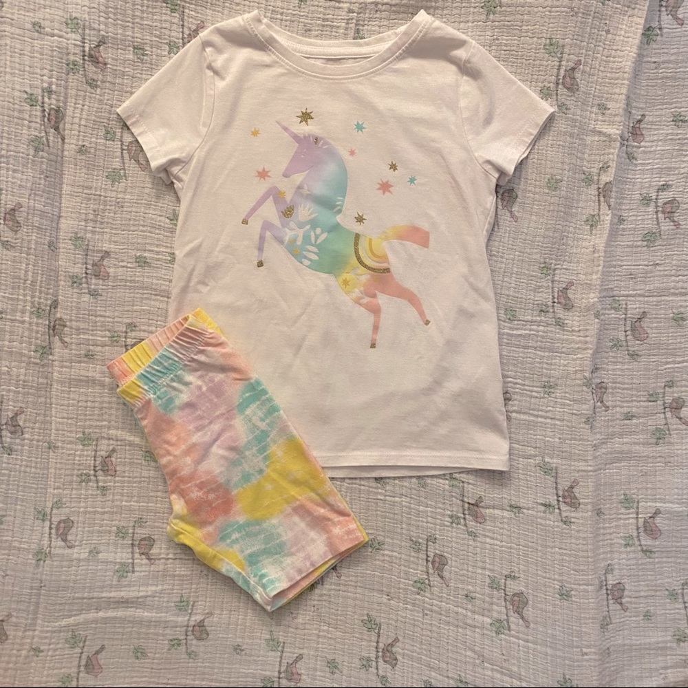 Cat & Jack Unicorn Rainbow Outfit